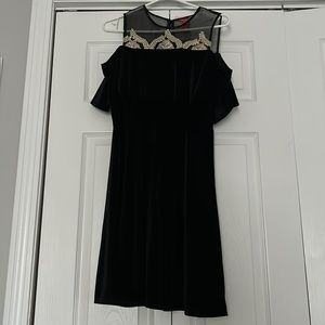 Black dress for party.